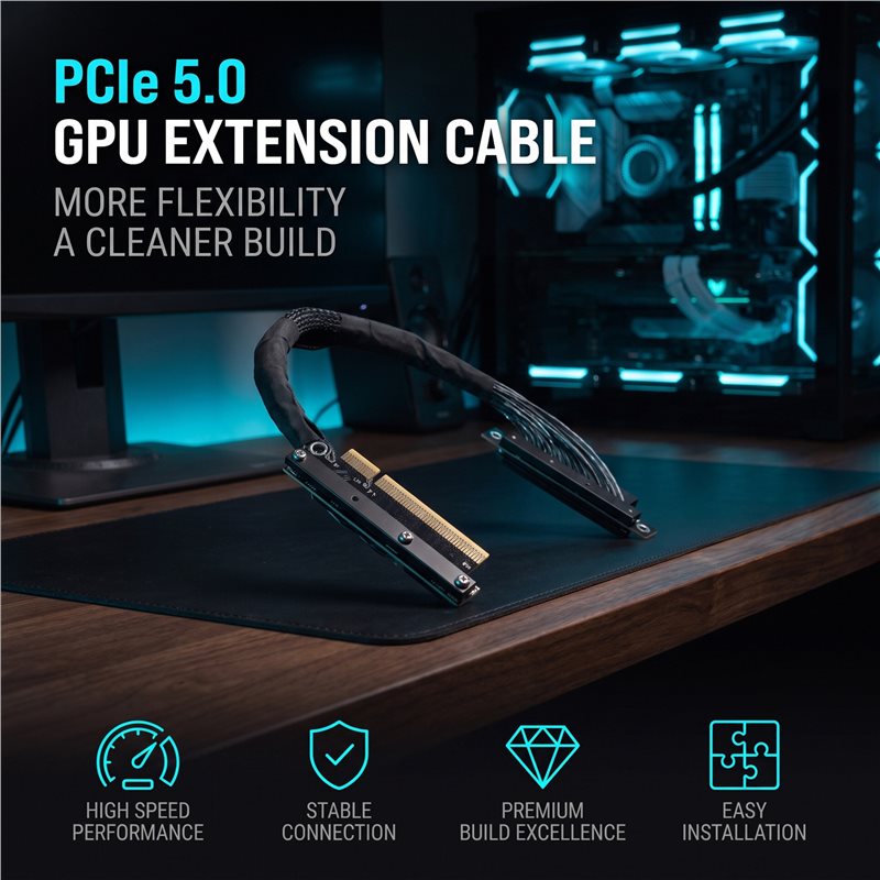 ABUO-Pcie 5.0 X8 Dual Reverse  - Pcie 5.0 Gpu Riser Cable 评论和价格