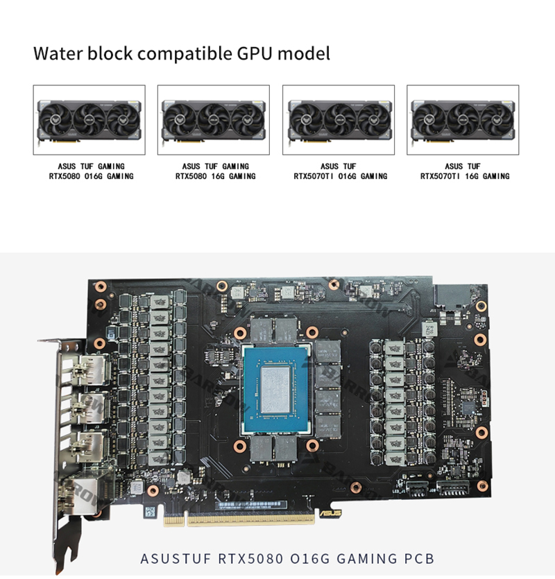 Barrow GPU Block for ASUS TUF  - Rtx 4090 Water Block 评论和价格