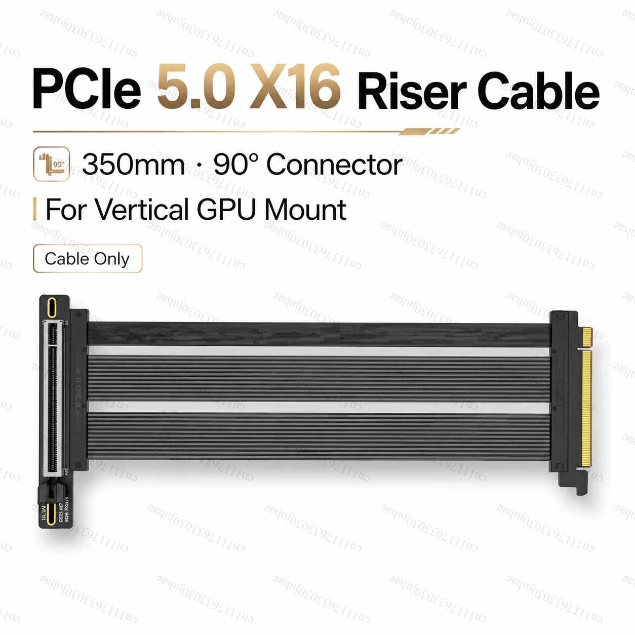 PCIe 5.0 X16 Riser Cable 350mm - Pcie 5.0 Gpu Riser Cable 评论和价格