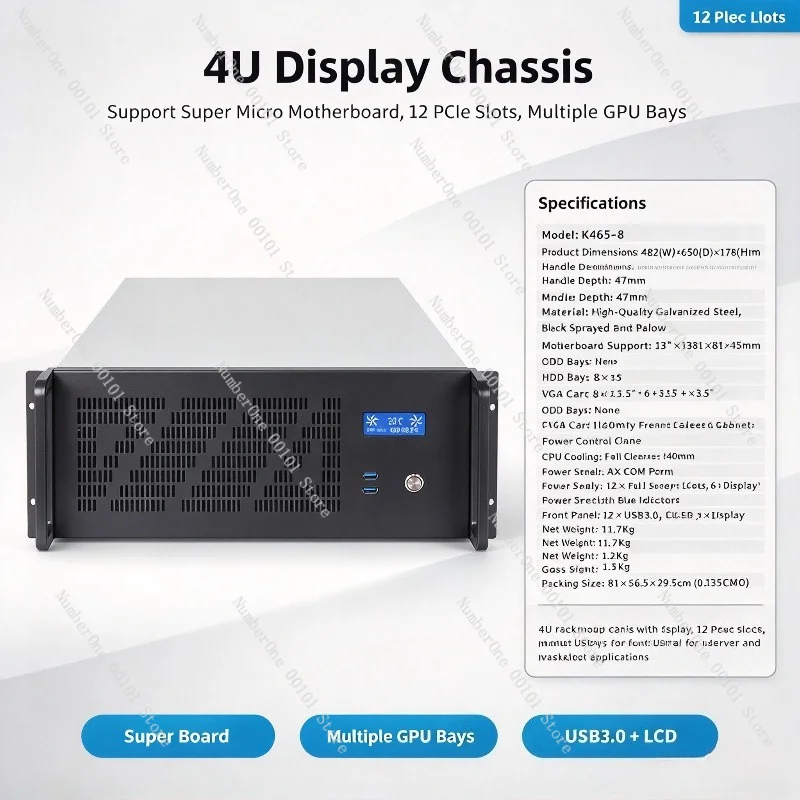 4U Server Chassis 12 GPU Slots - Server Gpu Chassis 4U 评论和价格